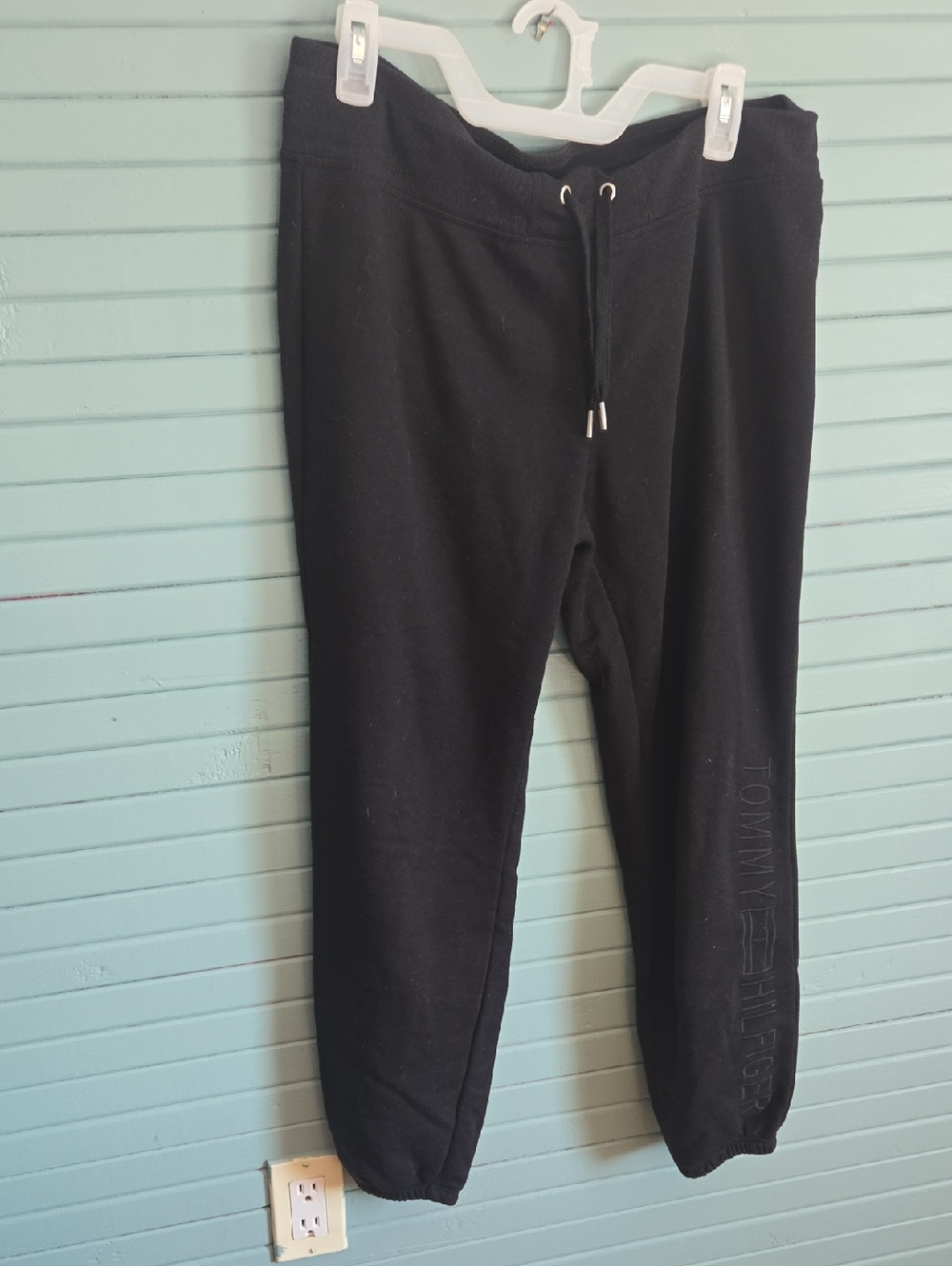 Tommy Hilfiger Women’s Black Drawstring Jogger Sweatpants